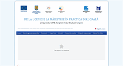 Desktop Screenshot of delaucenicielamaiestrie.unmb.ro